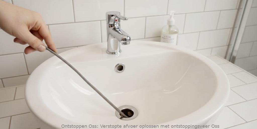 Verstopte afvoer oplossen met ontstoppingsveer Oss