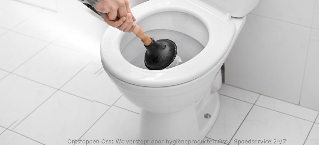 Wc verstopt door hygiëneproducten Oss | Spoedservice 24/7
